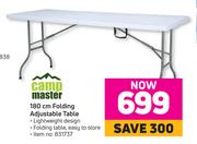 Camp Master 180cm Folding Adjustable Table