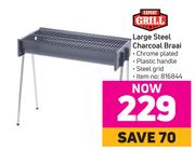 Expert Grill Large Steel Charcoal Braai