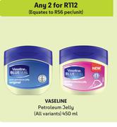 Vaseline Petroleum Jelly (All Variants)-For Any 2 x 450ml