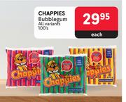 Chappies Bubblegum (All Variants)-100's Each
