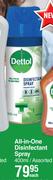 Dettol All-In-One Disinfectant Spray-400ml Assorted