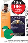 Cleanlogic Bath And Body Dual-Texture Facial Buffers-3 Pack