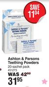 Ashton & Parsons Teething Powders 20 Sachet Pack