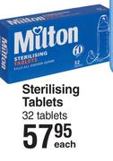 Milton Sterilising Tablets 32 Tablets-Each
