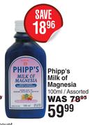 Phipp's Milk Of Magnesia Assorted-100ml