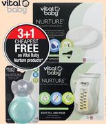 Vital Baby Nurture Easy Pour Breast Milk Storage Bags-Each
