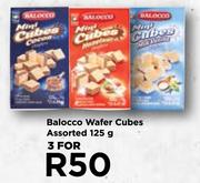 Balocco Wafers Cubes Assorted-For 3 x 125g