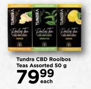 Tundra CBD Rooibos Teas Assorted-50g Each