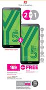 2 x Huawei Y5 Lite 4G Smartphone-On uChoose Flexi 125 + On Promo 65