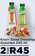 Knorr Salad Dressings Assorted-For 2 x 340ml