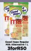 Good Hope Regular Milk Alternative-For 3 x 1Ltr
