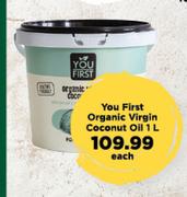 You First Organic Virgin Coconut Oil-1Ltr Each