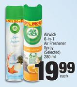 Airwick 6 In 1 Airfreshener Spray (Selected)-280ml Each