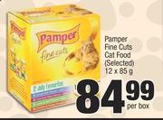 Pamper Fine Cuts Cat Food (Selected)-12 x 85g Per Box