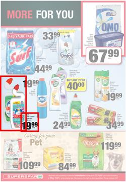SUPERSPAR EASTERN CAPE : My Superspar (20 April - 2 May 2021) Valid In Bluewater Bay, Despatch, Gelvandale, Nahoon, Jeffery's Bay, Rosehill, Melville's, Protea, Sedgefield, Village On Main, Debi Lee, page 10