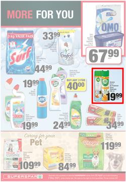 SUPERSPAR EASTERN CAPE : My Superspar (20 April - 2 May 2021) Valid In Bluewater Bay, Despatch, Gelvandale, Nahoon, Jeffery's Bay, Rosehill, Melville's, Protea, Sedgefield, Village On Main, Debi Lee, page 10