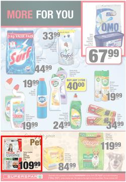 SUPERSPAR EASTERN CAPE : My Superspar (20 April - 2 May 2021) Valid In Bluewater Bay, Despatch, Gelvandale, Nahoon, Jeffery's Bay, Rosehill, Melville's, Protea, Sedgefield, Village On Main, Debi Lee, page 10