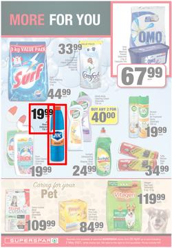 SUPERSPAR EASTERN CAPE : My Superspar (20 April - 2 May 2021) Valid In Bluewater Bay, Despatch, Gelvandale, Nahoon, Jeffery's Bay, Rosehill, Melville's, Protea, Sedgefield, Village On Main, Debi Lee, page 10