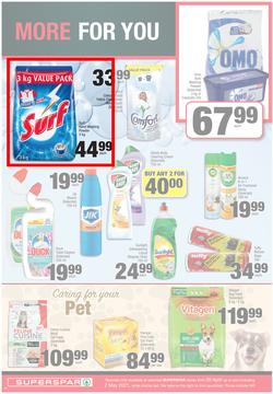 SUPERSPAR EASTERN CAPE : My Superspar (20 April - 2 May 2021) Valid In Bluewater Bay, Despatch, Gelvandale, Nahoon, Jeffery's Bay, Rosehill, Melville's, Protea, Sedgefield, Village On Main, Debi Lee, page 10