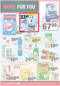 SUPERSPAR EASTERN CAPE : My Superspar (20 April - 2 May 2021) Valid In Bluewater Bay, Despatch, Gelvandale, Nahoon, Jeffery's Bay, Rosehill, Melville's, Protea, Sedgefield, Village On Main, Debi Lee, page 10
