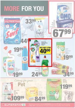 SUPERSPAR EASTERN CAPE : My Superspar (20 April - 2 May 2021) Valid In Bluewater Bay, Despatch, Gelvandale, Nahoon, Jeffery's Bay, Rosehill, Melville's, Protea, Sedgefield, Village On Main, Debi Lee, page 10