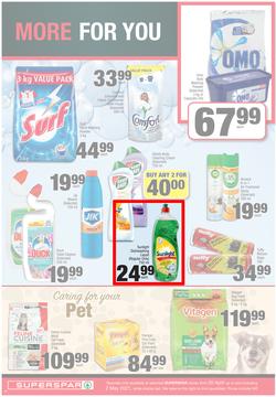 SUPERSPAR EASTERN CAPE : My Superspar (20 April - 2 May 2021) Valid In Bluewater Bay, Despatch, Gelvandale, Nahoon, Jeffery's Bay, Rosehill, Melville's, Protea, Sedgefield, Village On Main, Debi Lee, page 10
