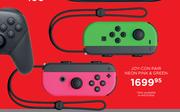 Joy Con Pair (Neon Pink & Green)