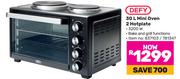 Defy 30L Mini Oven 2 Hotplate
