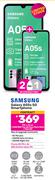 2 x Samsung Galaxy A05s 5G Smartphone-On 1.3GB Red Top Up Core More Data + Flexi 80