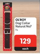 Ol'Roy Dog Collar Natural No.7-1's Each