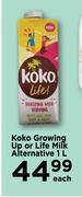 Koko Growing Up Or Life Milk Alternative-1Ltr Each