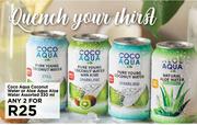 Coco Aqua Coconut Water Or ALoe Aqua Aloe Water Assorted-For Any 2 x 330ml