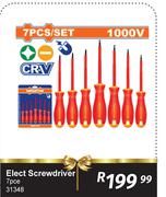 Elect Screwdriver 7 Pce 1000V 31348-Per Set