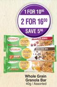 Futurelife Whole Grain Granola Bar Assorted-40g Each