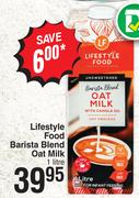 Lifestyle Foods Barista Blend Oat Milk-1Ltr