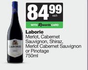 Laborie Merlot,Cabernet Sauvignon,Shiraz,Merlot Cabernet Sauvignon Or Pinotage-750ml