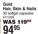 Dis-Chem Gold hair, Skin & nails 30 Softgel Capsules