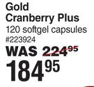 Dis-Chem Gold Cranberry 120 Softgel Capsules