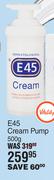 E45 Cream Pump-500g