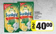 Sunlight Dishwashing Liquid Refill Pouch-For 2 x 750ml