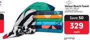Home Living Velour Beach Towel-Each