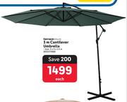 Terrace Leisure 3m Cantilever Umbrella