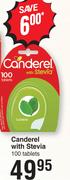 Canderel With Stevia 100 Tablets