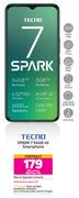 Tecno Spark 7 64GB 4G Smartphone-On Red Flexi 130