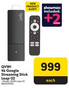 QVWI 4K Google Streaming Stick Leap S2
