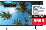 Samsung 127cm (50") Smart UHD TV UA50DU7000KXXA