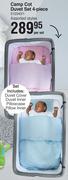 Baby Things Camp Cot Duvet Set (4 Piece)- Per Set