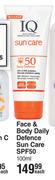 IQ Face & Body Daily Defence Sun Care SPF50-100ml Each
