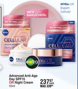 Nivea Advanced Anti Age Day SPF15 Or Night Cream-50ml Each