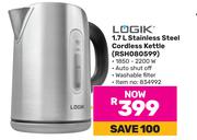 Logik 1.7Ltr Stainless Steel Cordless Kettle RSH080599
